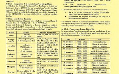 Avis d&rsquo;enquête publique