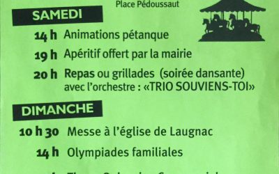 Laugnac en fête – programme